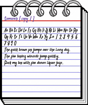 Samureix Regular animated font preview Samureix Regular animated font preview